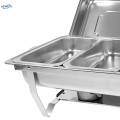 Chafing Dish Buffet Chafer Set Lid Rectangular Catering for Events Wedding. 