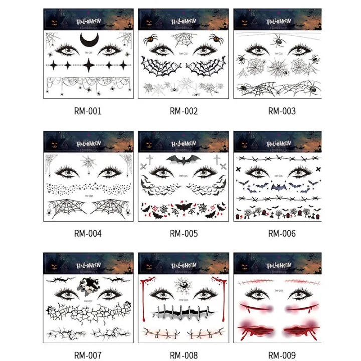 %5BFeatured%5D%20Halloween%20Fake%20Tattoo%20Face%20Sticker%20/Spider%20Web%20Scar%20Tattoo%20%20Face%20Temporary%20Tattoo%20Sticker%20/Wound%20Realistic%20Injury%20Scar%20Tattoo%20Sticker%20for%20Halloween%20Makeup%20Body%20Art%20-%20Image%208