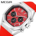 MEGIR Brand Fashion Business Sports Chronograph Quartz Men's Watch. 