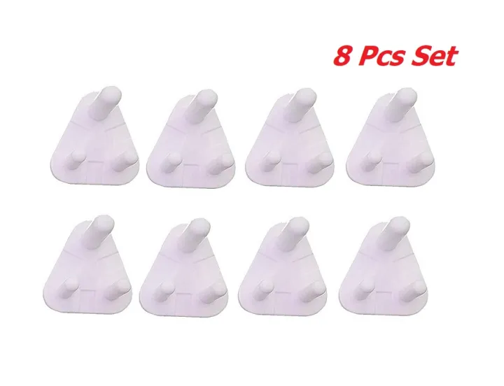 Round%203%20Pin%20Plug%20Socket%208%20pcs%20/Plug%20cover/Child%20Proof%20Plug%20Socket/Baby%20safety%20Cover%20Protector%20Protection%20Guard%20-%20Image%202