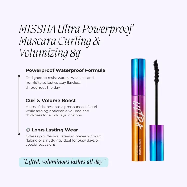MISSHA%20Ultra%20Powerproof%20Mascara%20Curling%20and%20Lengthening%208g%20-%20Image%202