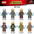 Superhero Avengers Iron Mark Alliance Tony MK21 Assembling Compatible Lego Brick Minifigure Toys. 