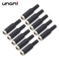 10Pcs DC Power Jack Socket Female Connector 5.5x2.1mm 3.5x1.3mm DC005 DC022 DC099 DC Plug Socket Nut Panel Mount Adapter. 