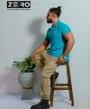 ZERO - Gents Collar Polo T-Shirt - Damro Green. 