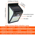 LED Lights White LED Sola Power Flash Light Sensor Light Mode Light Sensor Motion Out Door Light Sola Power Touch Sunlight Garden Decoration Street Lights Outdoor 1 Solar Powered Lantern Wall Lamp LED. 