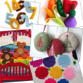 80Pcs Felt Fabric Squares DIY Craftwork Felt Crafts Assorted Colors Textile Fuzzy Fabrics for Scrapbooks Sewing. 