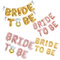 BRIDE TO BE foil balloon Banner Pack for Bridal Shower Party. 