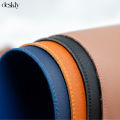 Deskly Minimal Premium PU Leather Desk Mat – Non-Slip Suede Base, Waterproof Desk Pad, Desk Protector & Mouse Pad for Laptop, PC Mouse Surface, Computer desk, Office, Study & Home Workspace. 