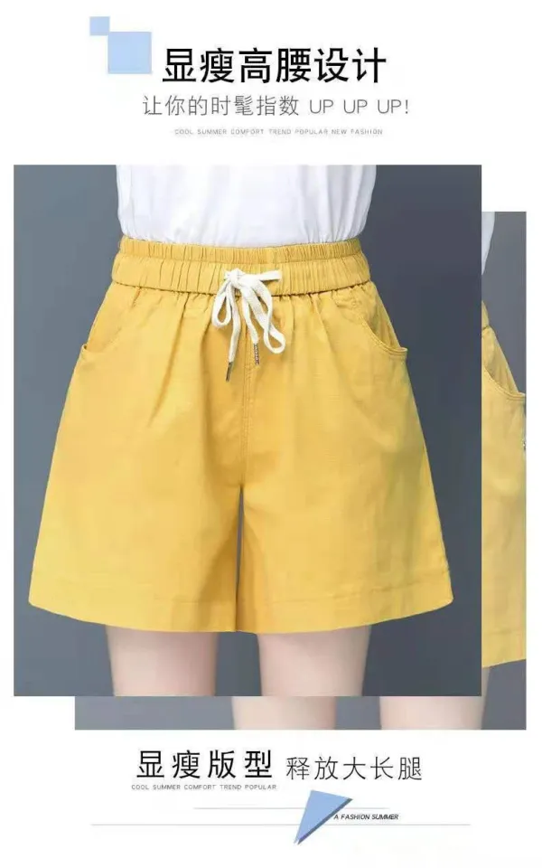 White Shorts Cotton Shorts Women's Summer Korean Style Loose