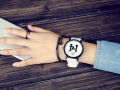 Harajuku Style 1314 Couple Watch Male and Female Students Simple Personality Creative Casual Fashion Couple's Watch Pairs. 