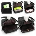 【HOT】 Women Men Mobile Phone Bag Multi-Pockets Zipper Adjustable Nylon Strap Small Solid Color Crossbody Wallet Shoulder Bag. 