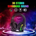 Wired Gaming Rainbow Backlit Keyboard Mouse Headset Mouse Pad Combo for PC,Laptop. 