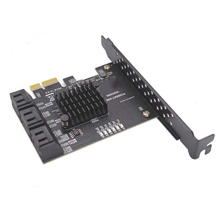 SATA%20PCI%20E%20Adapter%206%20Ports%20SATA%203.0%20to%20PCI%20Express%20X4%20Expansion%20Card%20Black%20Expansion%20Card%20SATA3.0%20PCIe%20PCI-E%20SATA%20Controller%20for%20HDD%20-%20Image%202
