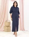 Spring & Summer Button Down Shirt Dress With Side Slits. 