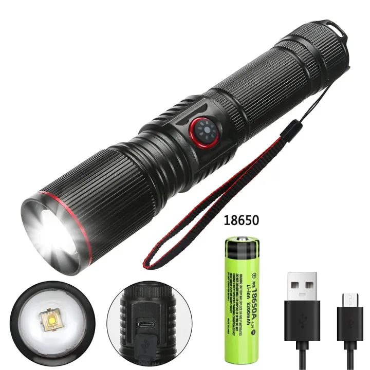 Aluminum%20Alloy%20White%20Laser%20Powerful%20LEP%20Flashlight%2018650%20or%2021700%20Battery%20Zoom%20Torch%20Light%20Lamp%20with%20Tail%20Rope%20Power%20Indicator%20-%20Image%206