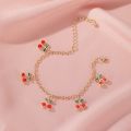 Korean Style Small Cherry Bracelet For Girls Women Simple Design Sense Jewellery Gift. 