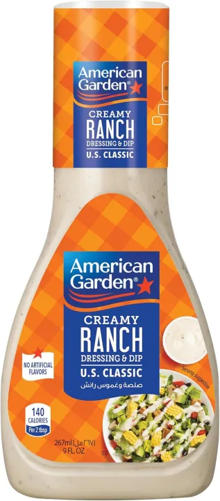American Garden Ranch Dressing & Dip, Gluten-Free, 267ml (FROM DUBAI)