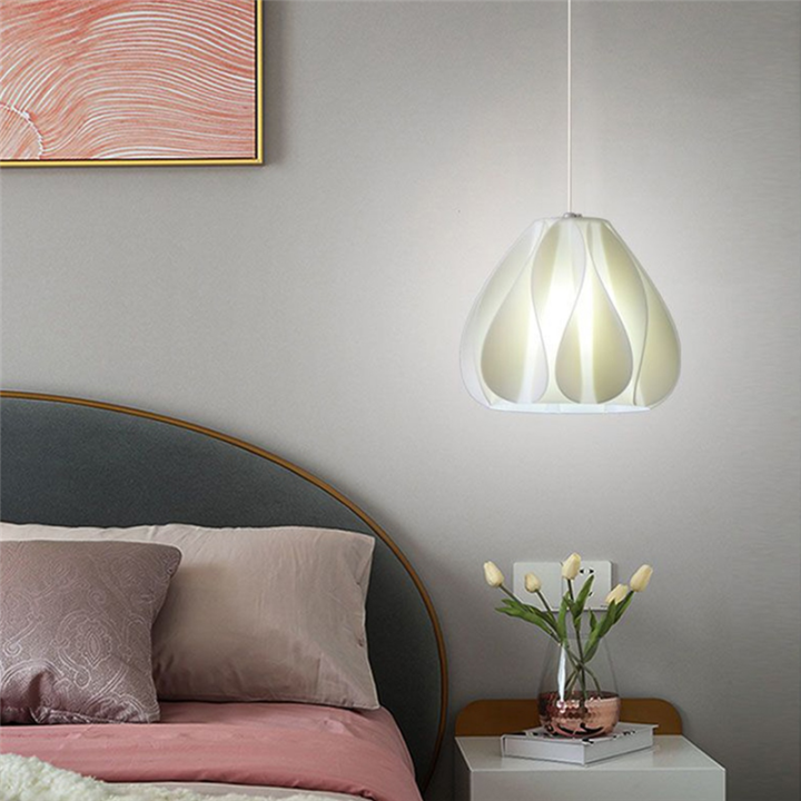 White Irregular Pendant Ceiling Lighting Hanging Wave Design Ceiling ...