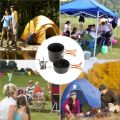 Mini camping tove cookware folding poon and fork et. 