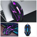 Gaming Mouse T-Wolf V1 7 Colorful Backlight Wired Mouse. 