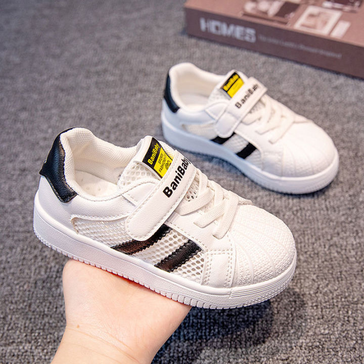 Bannie%20Baby%20Boy%20White%20Shoes2023New%20Summer%20Children's%20Mesh%20Shell%20Toe%20Board%20Shoes%20Breathable%20Sneakers%20-%20Image%205