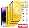 9D Tempered Glass Screen Protector for iPhone 11 12 13 Pro Max XR XS MAX 7 8 Full Cover Anti Scratch Film. 