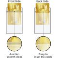 1/5pcs Vertical Transparent Soft ID Card Bag Certificate Card PVC Case with Zipper Badge Work Card Holder Accessories. 