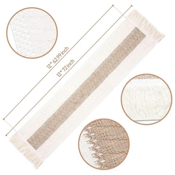 Farmhouse%20Boho%20Table%20Runner,%20for%20Dining%20Table%20Decoration%20180cm%20-%20Image%203