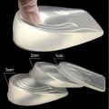 Silicone Gel Height Increase Insole Heel Lifting Inserts Shoe Foot Care Protector Elastic Cushion Arch Support Insert For Unisex. 