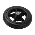 Wheelchair Caster, Rollator Tire Stable Rolling 163mm OD PU Skidproof for Replacement. 