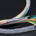 PE Insulated Casing Wire Harness Cable Protection Conduit Spiral Wound High Temperature Computer Case Mechanical Circuit. 