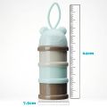 Portable Baby Food & Milk Powder Container 3 Separate Layers of Storage for Different Items. 