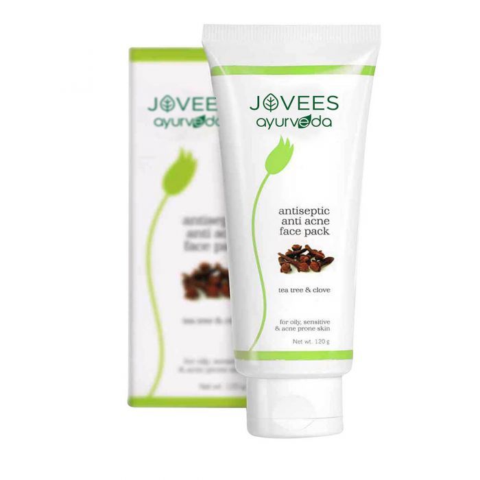 Jovees Tea Tree and Clove Anti Acne Face Pack - 120g