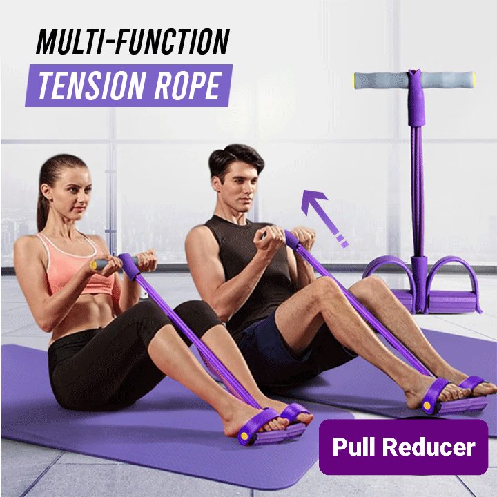 Abdominal Cruncher Pedal Rally Rope Pull Reducer Band Pedal Rally