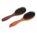 Natural Hair brush Eco-friendly Handcrafted Bristle brush Beech wood handle Oval brush for Hair care Daily grooming Salon. 