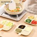 Divided Plate for Healthy Eating Easy-to-clean Divided Plate with Four Compartments Reusable Food Plate for Home Kitchen Sauce Dish Included Ideal for Southeast Asian Buyers Food Tray. 