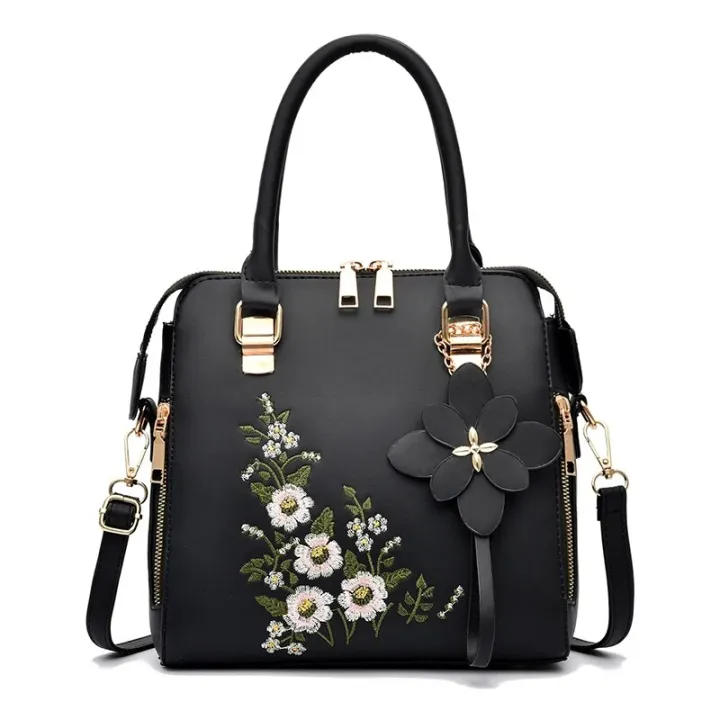 Floral%20Detail%20Shoulder%20Bag,%20Trendy%20Zipper%20Handbag%20For%20Work,%20Casual%20Crossbody%20Bag,%20Women's%20Floral%20Decor%20Purse%20-%20Image%204