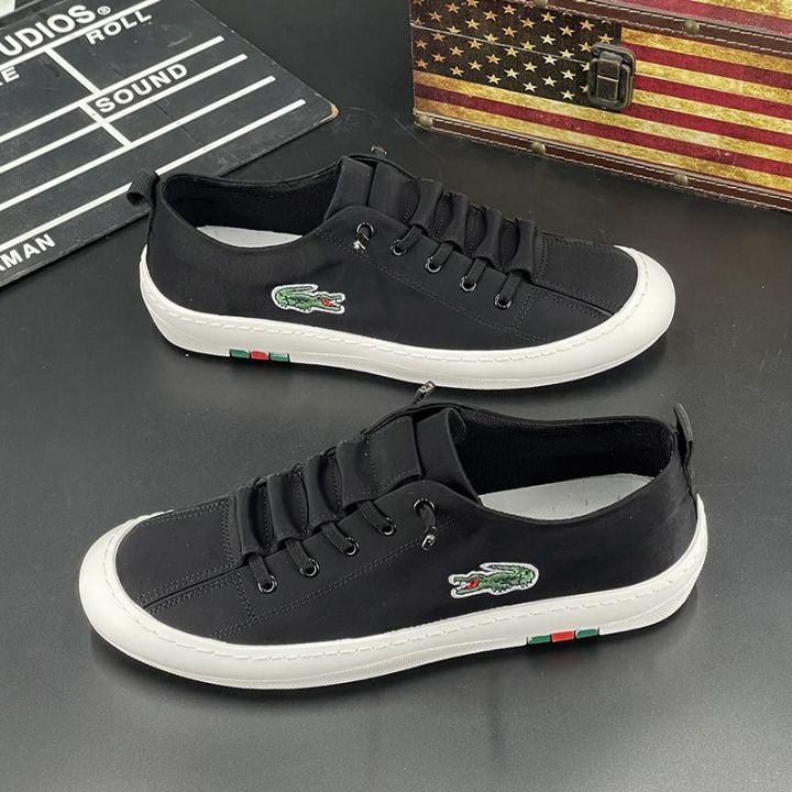 European%20Station%20Summer%20Ice%20Silk%20Cloth%20Shoes%20Men's%20Board%20Shoes%20Breathable%20White%20Shoes%20Korean%20Style%20Trendy%20All-Match%20Crocodile%20Embroidered%20Canvas%20Shoes%20-%20Image%207