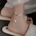 Women Boho Charm Snake Bone Chain Beach Ankle Bracelets / Girls Vintage Elegant Butterfly Heart Anklet. 