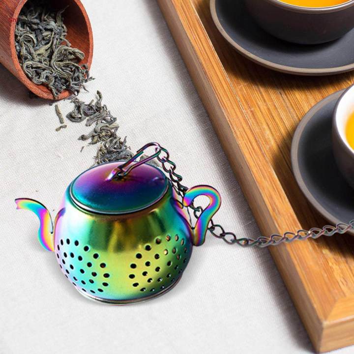 Tea%20Infuser%20with%20Chain%20Spice%20Leaf%20Filter%20Mesh%20Tea%20Strainer%20Multipurpose%20Reusable%20for%20Tea%20Room%20-%20Image%203