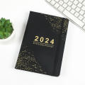 A5 Notebook diary Decorative Portable 2024 Journal planner Schedule organizer 365 days Portable notepad for Office supplies School supplies Personal organization Creative writing Gift for stationery lovers. 