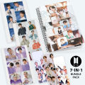BTS 7-in-1 Fan Gift Pack – BTS Notebook, BTS Glossy Sticker Sheets & BTS Bookmarks. 