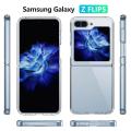 Anti-Scratch Clear Thin Cover Case for Samsung Galaxy Z Flip 5 4 Flip4 Flip5 Flip 3 2 1 Flip3 Flip2 Zflip5 Cell Phone Funda tory suoiyn. 