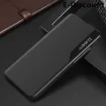 For Samsung Galaxy Note 9 Clear Window View Smart Transparent PU Leather Stand Holder Phone case for Galaxy Note9 Flip Cases. 