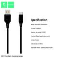 Denmen High Speed Data Cable Charging And Sync 2.4A OutPut For Micro USB / Type-c / Lightning Super Fast Charging Cable. 