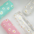 School Pencil Box Student Stationery Bag Daisy Gift Pencil Box Minimalist Stationery Bag TPU Stationery Bag Transparent Stationery Bag. 