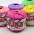 1PC=50g DIY 100% Lace Cotton Yarn Thin Yarn Crochet 1.0mm Crochet Hooks For Hand Knitting Soft Baby Blanket Cloth 05#. 