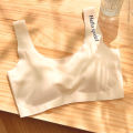 Ge Xue Yu Seamless Ice Silk Girl's Underwear Student Summer Sports Vest Type No Steel Ring Bra Vest Thin. 