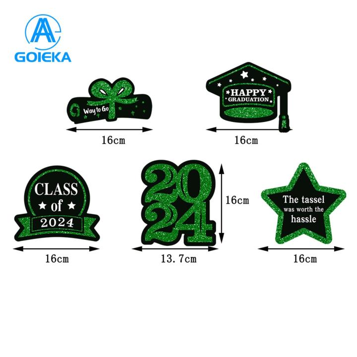 GOIKEA%20Graduation%20Table%20Decorations%20Class%20of%202024%20Glitter%20Graduation%20Centerpiece%20Sticks%20Set%20Perfect%20Table%20Decor%20for%20Graduation%20Party%20Bamboo%20Skewer%20Cake%20Toppers%20-%20Image%203