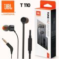 JBL T110 In Ear Headphones Pure Bass Earphone JBL Tune 110 wired earphone. 